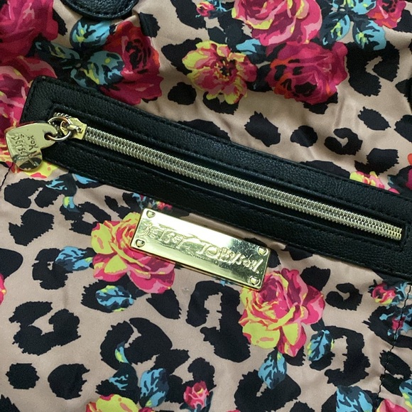 Betsey Johnson - Large Purse - Floral Leopard Print - Picture 2 of 5